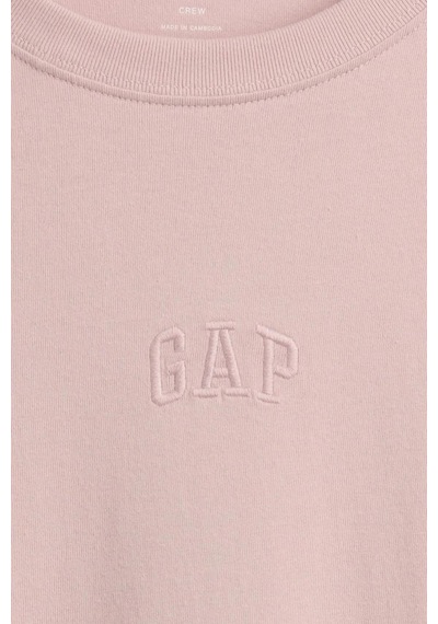 Gap Erkek Everyday Soft Mini Logo Açık Pembe T-shirt-14305 Gap Erkek Everyday Soft Mini Logo Açık Pembe T-shirt-14305