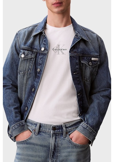 Calvin Klein Erkek T Shirt Lv04rb866g Yaf Beyaz Beyaz