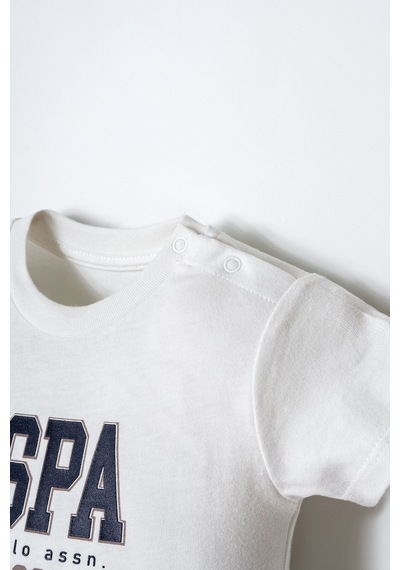 U.s. Polo Assn. Erkek Bebek Beyaz Şort Takım 5274-50033 Beyaz