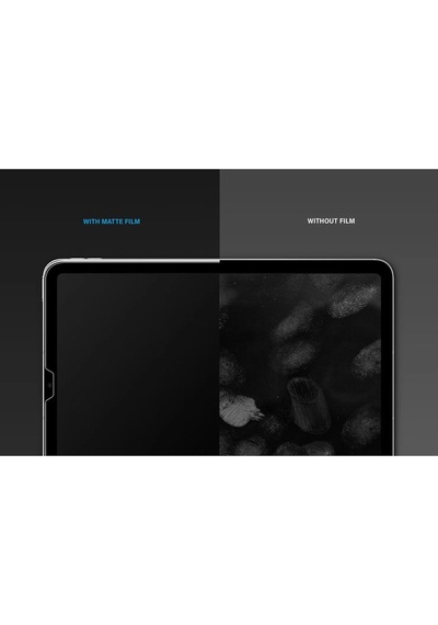Apple Uyumlu iPad Pro 11'' 2024 M4 Çip Ekran Koruyucu Optix Matte Serisi Oleofobik Temperli Mat Cam Kolay Kurulum