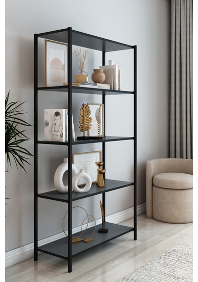 Scarlet Metal Kitaplık 5 Raflı Çok Amaçlı Dosya Kitap Rafı Ofis Salon Mutfak Raf 150 Cm Antrasit Gri Scarlet Metal Kitaplık 5 Raflı Çok Amaçlı Dosya Kitap Rafı Ofis Salon Mutfak Raf 150 Cm Antrasit Gri