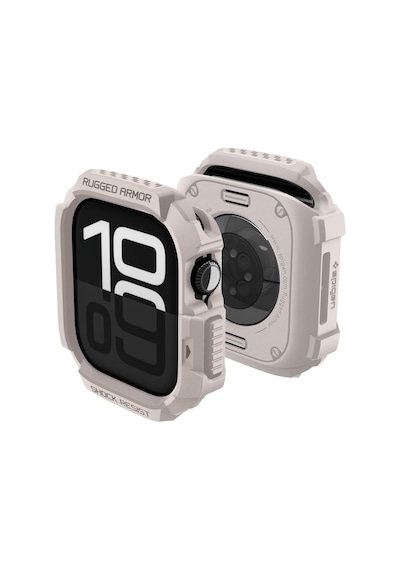Apple Watch 46mm Seri 11/10 İle Uyumlu Kılıf Rugged Armor 2 Dune Beige - Acs10502 Çok Renkli
