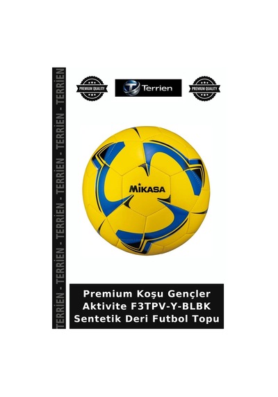 Premium Koşu Gençler Aktivite F3tpv-y-blbk Sentetik Deri Futbol Topu Çok Renkli