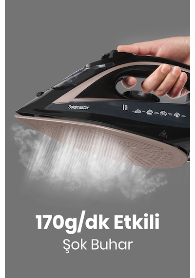 Goldmaster Pressjet 2400 W Seramik Tabanlı Buharlı ütü