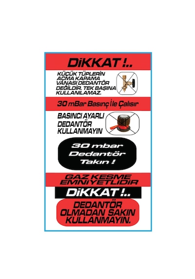 Karavan Ocağı İki Gözlü Ankastre 30 X 50 Cm Çok Renkli