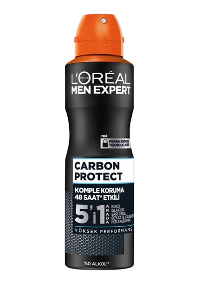 4 Adet L'oréal Paris Men Expert Carbon Protect Anti Perspirant Deodorant 150 Ml