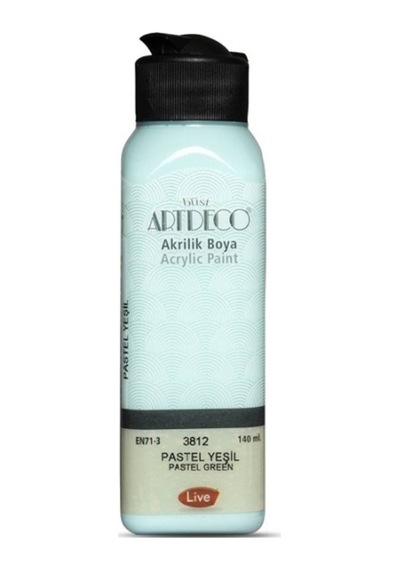 Artdeco Akrilik Boya 140 Ml Pastel Yeşil - 4 Adet Diğer