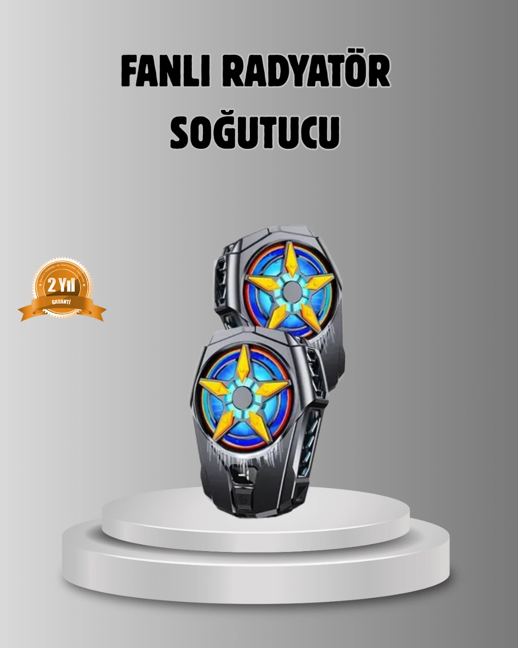 Taşınabilir Şarjlı Telefon Soğutucu - Sessiz Fan Motoru İle Yüksek Performans Koruma