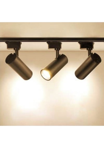 Alüminyum Gövde 30 Watt 4000 Kelvin Ilık Beyaz Ledli Çok Kaliteli Ray Spot , Led Armatür Ray Hariç Siyah