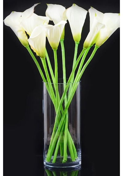 Silindir Cam Vazo Yükseklik : 23 Cm Genişlik 9 Cm