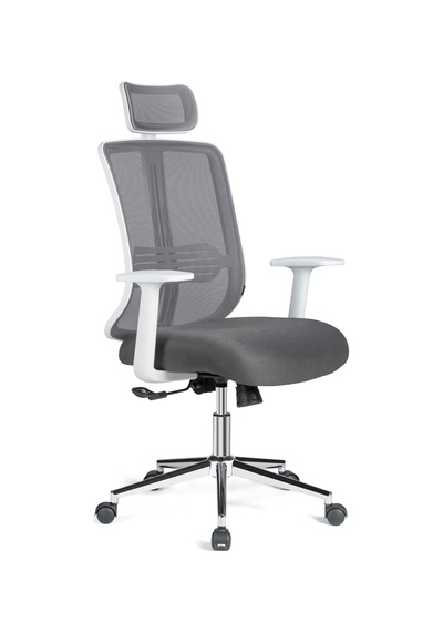 Velore X Ergonomik Ofis Koltuğu, Fileli, Metal Ayaklı, Beyaz Renk, Çalışma Koltuğu Çok Renkli