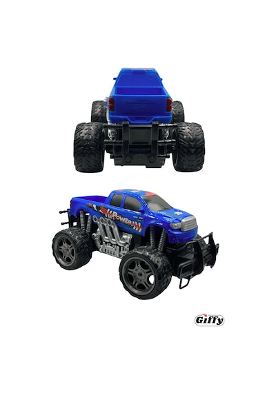 Uzaktan Kumandalı Canavar Ranger Araba Şarjlı Full Fonksiyon 4x2 Off Road Kamyon Oyuncak Arazi Aracı Mavi