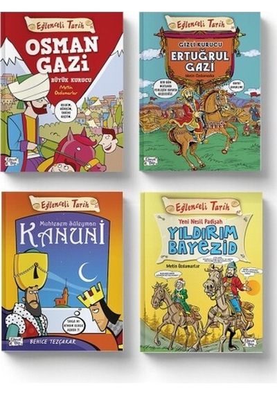 Eğlenceli Tarih Sultanları Seti 4 Kitap Eğlenceli Bilgi Türkçe