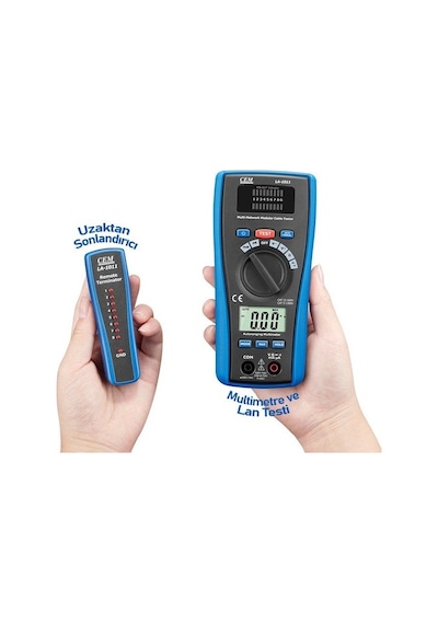 Cem LA-1011 Lan Kablosu Test Cihazı ve Multimetre