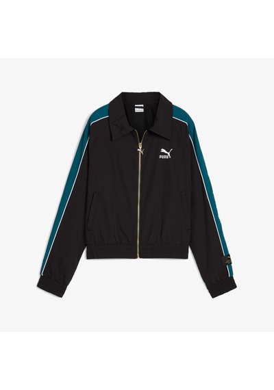 Puma T7 Track Kadın Siyah Eşofman Üstü Düz 626806