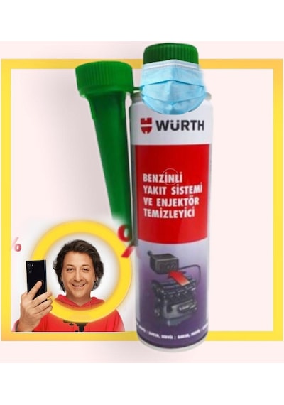 1 Ad. Würth Benzin Sistemi ve Enjektör Temizleyici 300Ml 2022