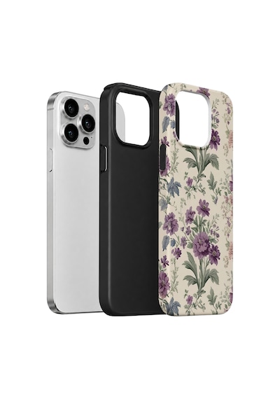 Velvoria Valestra Lavanta Botanik Apple iPhone Uyumlu 15 Pro Darbe Korumalı Kılıf Valestra Select - Lavanta Botanik