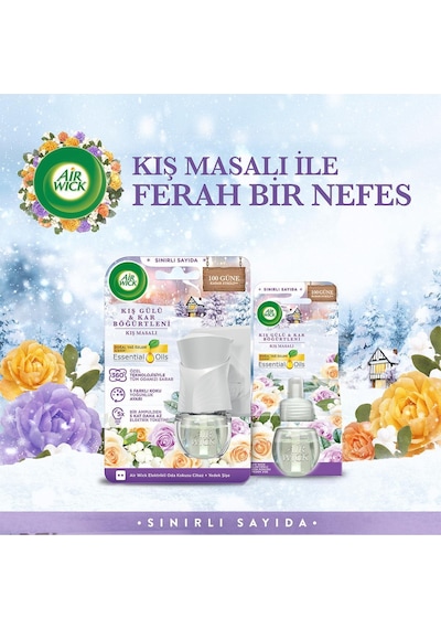 Air Wick Elektrikli Oda Kokusu Yedek Şişe Kış Masalı X 6 Gül