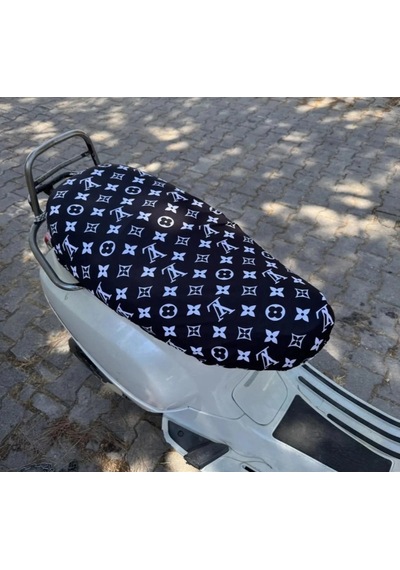 Xl Siyah Desen Motorsiklet Sele Kılıfı 1.kalite Likrali Penye Yıkanabilir