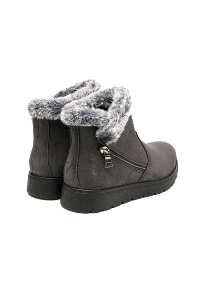 Antracıte Bot Kadın 45 U30 Ux Fly Flot Cloth Woman Boot Anthracite Antrasit