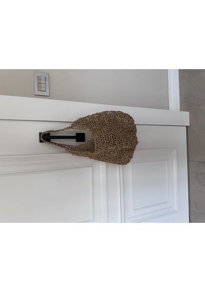 Handmade Çanta /el Örgüsü Omuz Çantası / Metalik Ip Parlak Simli Dore / Altın Renk File Çanta Altın