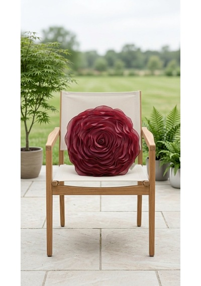Rose Burgundy Yastık Çok Renkli