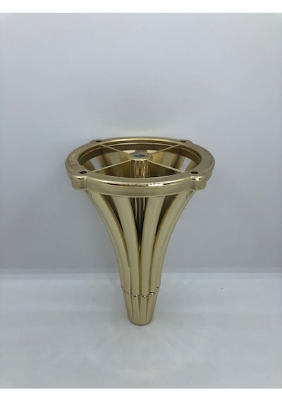 PLASTİK. 16 cm GOLD KAPLAMA, KOLTUK,MOBİLYA,ÜNİTE AYAĞI (4 ADET)