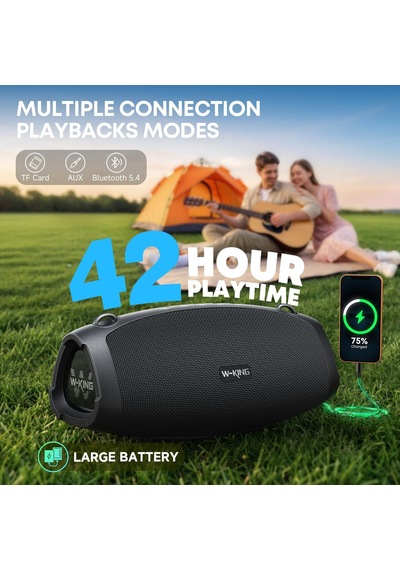 Bluetooth Hoparlör, 120w Tepe Ipx6 Açık Loud Taşınabilir Hoparlörler