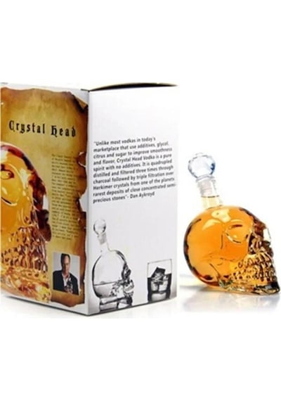 Lebron Kuru Kafa Tasarımlı Cam Şişe & Karaf - 550 Ml