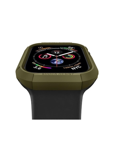 Spigen Apple Uyumlu  Watch 41mm/40mm Seri 9/8/se2/7/6/se/5/4 Kılıf Rugged Armor Olive Green - 061cs26014