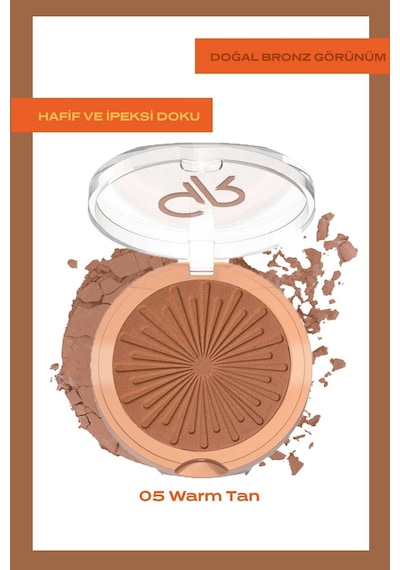 Sun Bright Bronzer Powder No: 05 Warm Tan - Bronzlaştırıcı Pudra