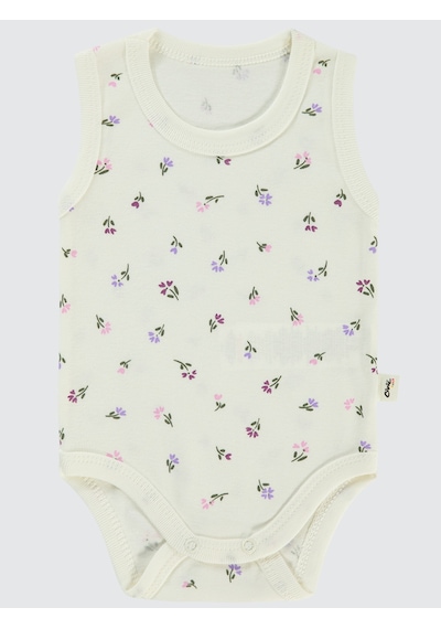 Civil Baby Kız Bebek Çıtçıtlı Badi 1-36 Ay Ekru