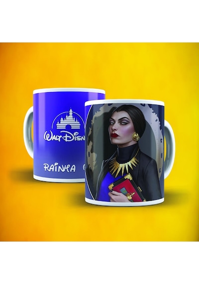 Disney Rainha Ma Baskılı Kupa Bardak Beyaz