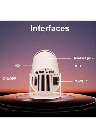 4k Magprojector Hy300 Pro - Android 11 Projektör, Çift Wifi6,