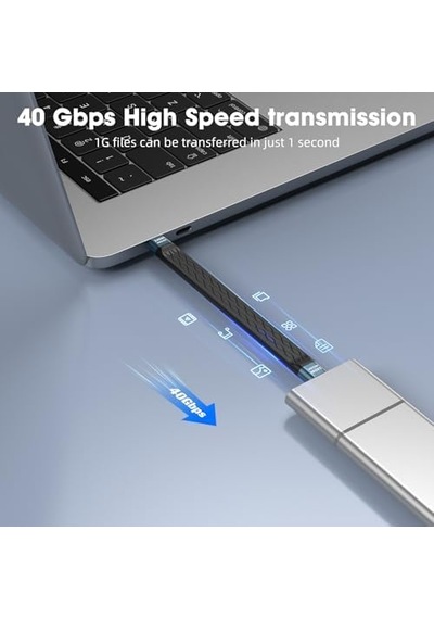 All-in-1 10 Cm Usb-c 4 Kablo Pd3.1 240w Hızlı Şarj Ve Yüksek Hızlı Veri Transferi Gri Wan-01