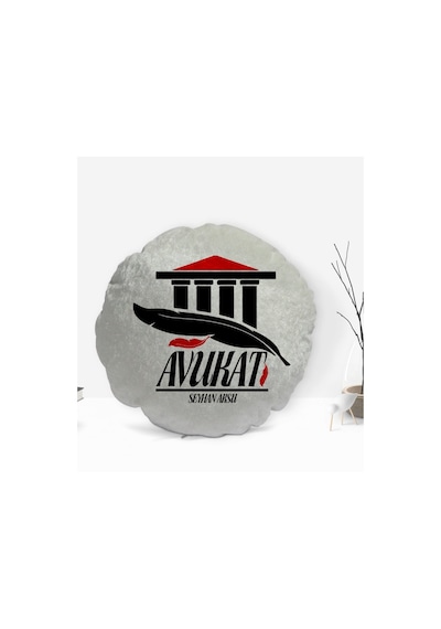 Kişiye Özel Isimli Avukat Tasarımlı Dekoratif Kırlent Yastık-3