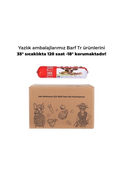 Barftr Mix Barf 10 KG Salam Yetişkin Köpek Maması 13 x 770 G
