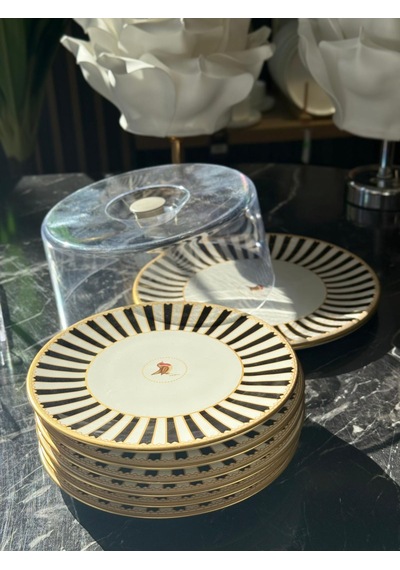 8 Parça Black Bird Kek Fanuslu Pasta Seti-5174 Çok Renkli