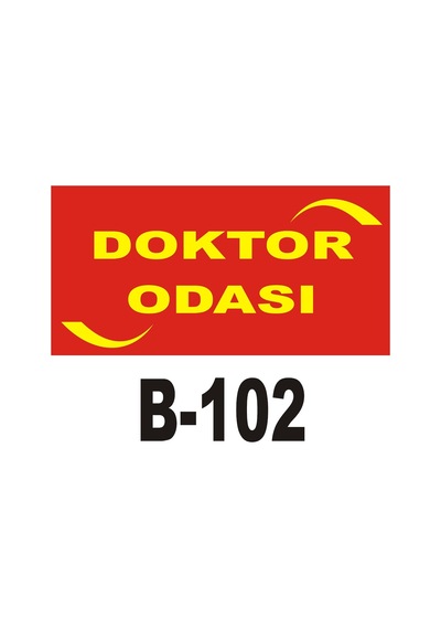 Iş Güvenliği Pvc Dekota Uyarı - Ikaz Levhası Doktor Odası Yazılı (262140484)