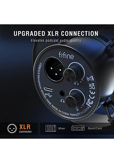 Fifine K688 Usb - Xlr Dinamik Yayıncı Youtuber Bilgisayar Oyuncu Stüdyo Mikrofonu