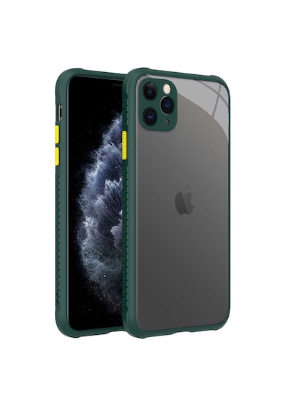 Zore İphone 11 Pro Max Uyumlu Nvth Kaff Kılıf-koyu Yeşil