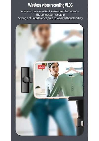 Lexroo Kablosuz Yaka Mikrofonları 2li For Type-c For İphone Tüm M