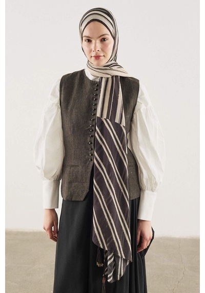 Defacto Fresh Scarfs X Defacto Summer Blocks Bej Viskon Püsküllü Şal I1745ax26smbg123 Bej-bg123