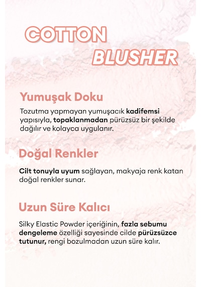 Missha Cotton Blusher Yumuşak Dokulu Kolay Sürülebilen Allık Vintage Robe