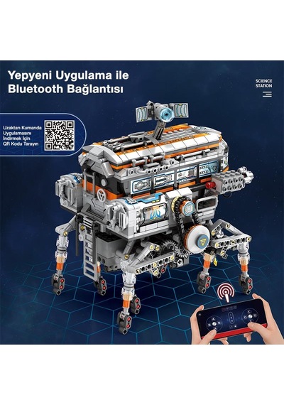 Reobrix Technic 99003 Bilim İstasyonu Star Revenge:science Station Kumandalı&motorlu Yapı Blok Seti Building Blocks - 1378 Parça