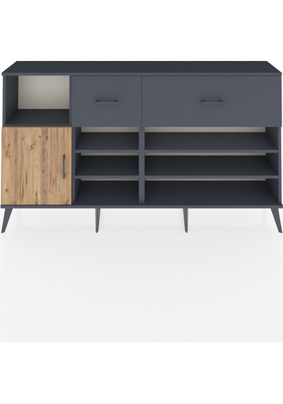 Arges Konsol 6 Raflı 2 Çekmeceli Tek Kapaklı 176x30x99 Antrasit-çam/antrasit Atlas Çam/antrasıt - Antrasıt Arges Konsol 6 Raflı 2 Çekmeceli Tek Kapaklı 176x30x99 Antrasit-çam/antrasit Atlas Çam/antrasıt - Antrasıt