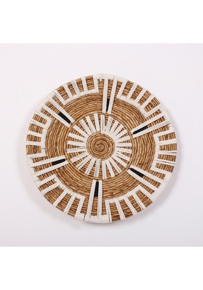 Aspendos 50x12 Cm Çap- Doğal Abaka Duvar Tabağı
