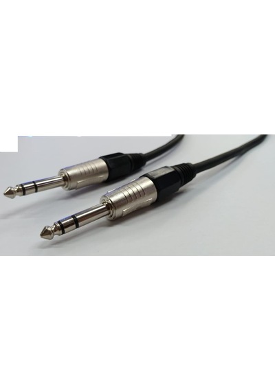 Stereo Trs Kablo - 6.3 Mm - Erkek - Erkek - 1 Metre