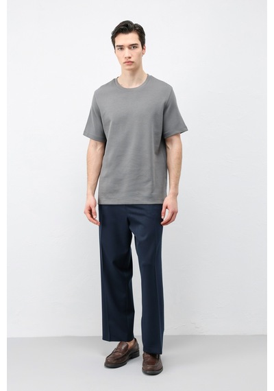 Antioch Regular Fit Basic Erkek T-shirt Füme