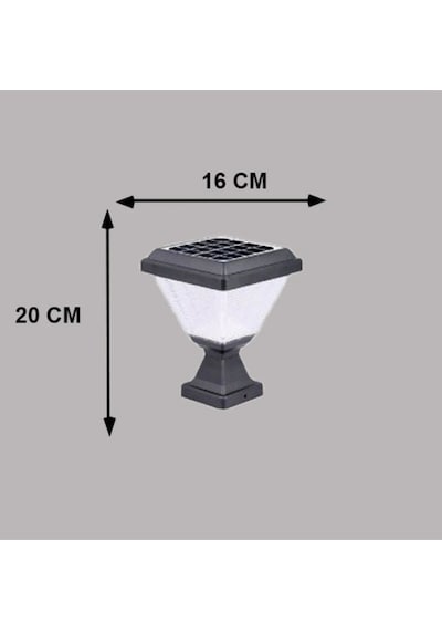 Güneş Enerjili Solar Set Üstü Bahçe Aydınlatma Beyaz Işık